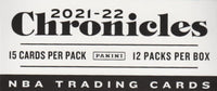 2021 2022 Panini Chronicles NBA Basketball Series Sealed FAT PACK Box with 180 Cards including EXLUSIVES