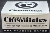 2021 2022 Panini Chronicles NBA Basketball Series Sealed FAT PACK Box with 180 Cards including EXLUSIVES