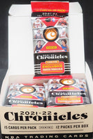 2021 2022 Panini Chronicles NBA Basketball Series Sealed FAT PACK Box with 180 Cards including EXLUSIVES