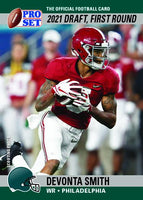 Devonta Smith 2021 Pro Set DRAFT DAY Short Printed Mint Rookie Card #PSDD7 Philadelphia Eagles RARE Philly Variation only 237 made