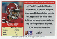 Devonta Smith 2021 Pro Set Leaf XRC Short Printed Mint Rookie Card #PS3 RARE Heisman Winner Variation only 400 made