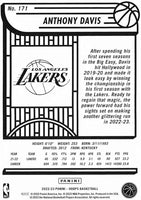 Anthony Davis 2022 2023 Panini Hoops Series Mint Card #171