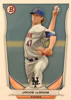 2014 Bowman Baseball Complete Mint 330 Card Set with Prospects featuring Mookie Betts and Jacob DeGrom Rookie Cards