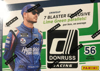 2022 Donruss Series NASCAR Blaster Box with 1 Autograph or Memorabilia Card plus 7 EXCLUSIVE LIME GREEN Parallels