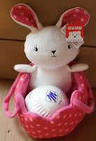 GUND Polka Dots Easter Egg Hunting Bag Plush Toy with Bunny