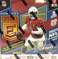 2021 Donruss ELITE Football Factory Sealed HOBBY Box with 2 AUTOGRAPH and 1 Memorabilia Card