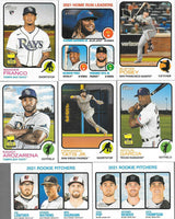 2022 Topps Heritage Baseball Complete Mint 400 Card Basic Set in Classic 1973 Design