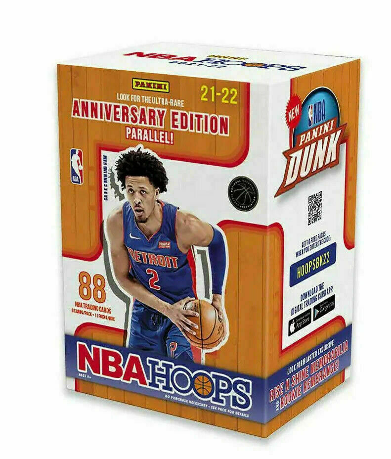 2021 2022 Panini HOOPS NBA Blaster Box of Packs (88 Cards) | The