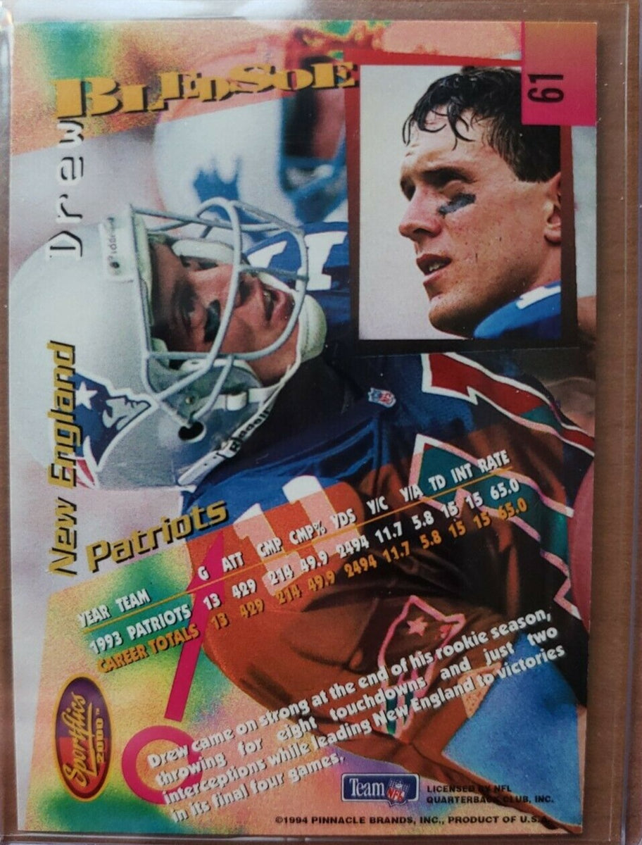 Drew Bledsoe 1994 Pinnacle Sportflics Series Mint Card 61 The