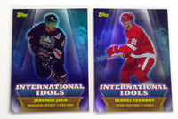 2003 2004 Topps International Idols Hockey Complete Insert Set with Jagr, Federov, Selanne+
