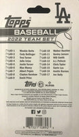 Los Angeles Dodgers 2022 Topps Factory Sealed 17 Card Team Set