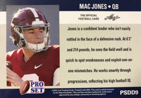 Mac Jones 2021 Pro Set DRAFT DAY Short Printed Mint Rookie Card #PSDD9