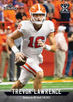 Trevor Lawrence 2021 Leaf iCard XRC Short Printed Mint Rookie Card #LI-16
