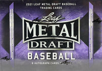 2021 Leaf METAL DRAFT Baseball Hobby Edition Factory Sealed Box with 6 AUTOGRAPHED Cards Per