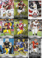2018 LEAF NFL DRAFT Football Series Complete Mint 99 Card Master Set with Inserts including Multiple Cards of the Top Prospects Baker Mayfield, Sam Darnold, Josh Allen and many more