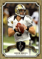 2013 Topps Football Legends in the Making Insert Set with Peyton Manning and Tom Brady Plus