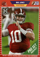 Mac Jones 2021 Pro Set Leaf Short Printed Mint Rookie Card #PS6 RARE Roll Tide Variation only 450 made
