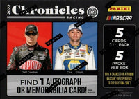 2022 Panini Chronicles Nascar Racing Blaster Box with 1 Memorabilia or Autograph Per Box