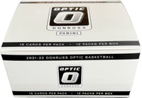 2021 2022 Donruss OPTIC NBA Basketball Cello 12 Pack Box with PRIZM Parallels