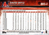 David Ortiz 2015 Topps Limited Edition Mint Card #BRS-2 Found Exclusively in the Boston Red Sox Topps Factory Sealed Team Sets