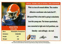 Kyle Pitts 2021 Pro Set Leaf XRC Short Printed Mint Rookie Card #PS16