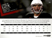 2012 Press Pass Football Series Set Loaded with Top Rookie Year Prospect Cards including Andrew Luck and Kirk Cousins PLUS