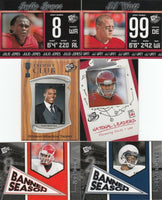 2011 Press Pass Football Complete Basic 100 Card Set with Colin Kaepernick and Cam Newton Rookies Plus