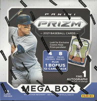 LIMITED STOCK LEFT!!! 2021 Panini PRIZM Baseball Series Factory Sealed MEGA Box with One AUTOGRAPH per box