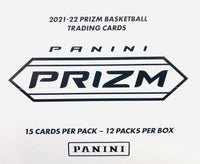 2021 2022 Panini PRIZM NBA Basketball 12 Pack Cello Box with EXCLUSIVE Red, White and Blue Prizms