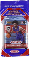 2021 2022 Panini PRIZM NBA Basketball 12 Pack Cello Box with EXCLUSIVE Red, White and Blue Prizms