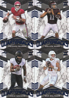 2021 Leaf Ultimate Quarterbacks RARE Blue Version Set Numbered of 35 Made featuring Lawrence, Fields, Jones PLUS