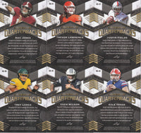 2021 Leaf Ultimate Quarterbacks RARE Blue Version Set Numbered of 35 Made featuring Lawrence, Fields, Jones PLUS
