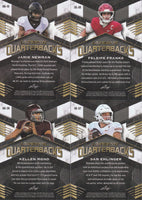 2021 Leaf Ultimate Quarterbacks RARE Blue Version Set Numbered of 35 Made featuring Lawrence, Fields, Jones PLUS