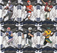 2021 Leaf Ultimate Quarterbacks RARE Blue Version Set Numbered of 35 Made featuring Lawrence, Fields, Jones PLUS