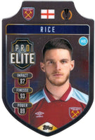 Declan Rice 2021 2022 Topps Match Attax Pro Elite Die Cut Shield Insert Card #SH9