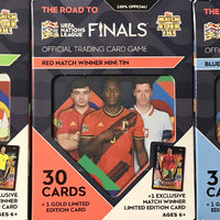 2022 Topps UEFA Champions League Match Attax Soccer Road to Nations League Finals Edition MINI 32 Card Tins with 3 EXCLUSIVE Limited Edition Cards