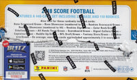 2018 SCORE Football Sealed Retail 24 Pack Box LOADED with Possible ROOKIES Allen, Mayfield, Chubb, Lamar PLUS
