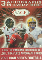 2022 Sage NFL Football Draft Picks HIGH Series Blaster Box with 3 GUARANTEED AUTOGRAPHS