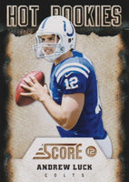 2012 Score Football Hot Rookies Complete Mint Insert Set with Russell Wilson, Andrew Luck, Robert Griffin III+