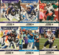 2012 Score Football Complete Players Insert Set with Cam Newton and Calvin Johnson Plus