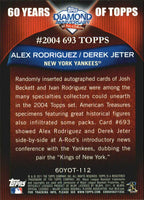 2011 Topps 60 Years of Topps Series #2 59 Card Insert Set Featuring Mantle, Robinson, Jeter and Other Stars and Hall of Famers