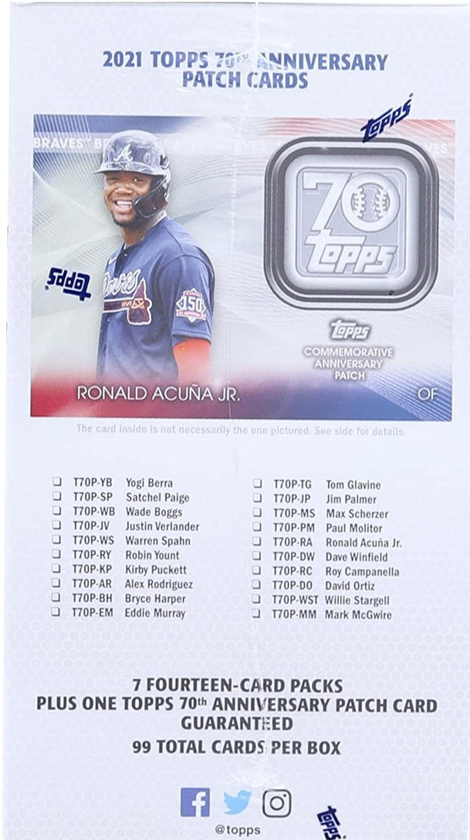 2021 Topps Update RONALD ACUNA JR. Platinum Players Die-Cut Insert