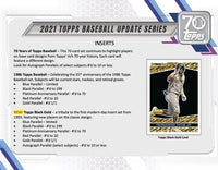 2021 Topps Baseball UPDATE Series Retail Box of 24 Packs