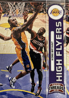 2012 2013 Panini Threads High Flyers Insert Set with Lebron James and Kobe Bryant Plus