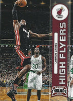 2012 2013 Panini Threads High Flyers Insert Set with Lebron James and Kobe Bryant Plus