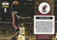 2012 2013 Panini Threads High Flyers Insert Set with Lebron James and Kobe Bryant Plus