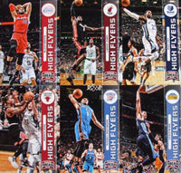 2012 2013 Panini Threads High Flyers Insert Set with Lebron James and Kobe Bryant Plus