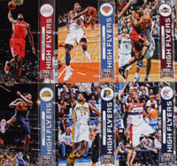 2012 2013 Panini Threads High Flyers Insert Set with Lebron James and Kobe Bryant Plus