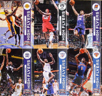 2012 2013 Panini Threads High Flyers Insert Set with Lebron James and Kobe Bryant Plus