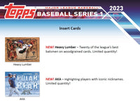 2023 Topps Baseball Series One Hanger Box of 67 Cards